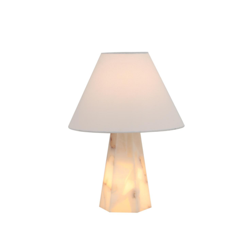 Alabaster stolüstü lampa
